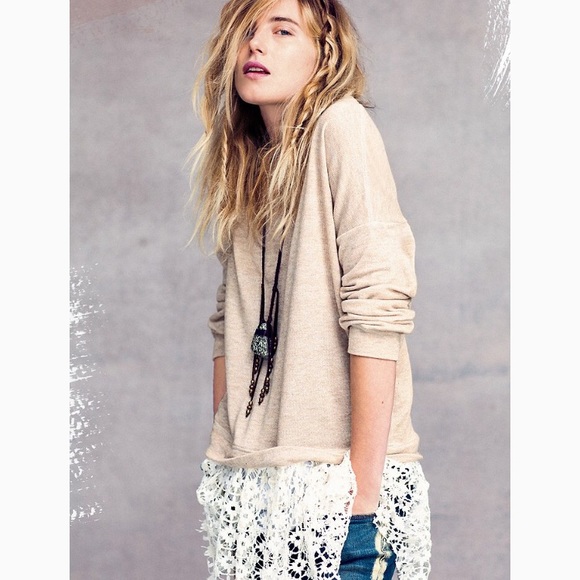 Free People Sweaters - Free People Beach |  Lace Shake It Beach Pullover